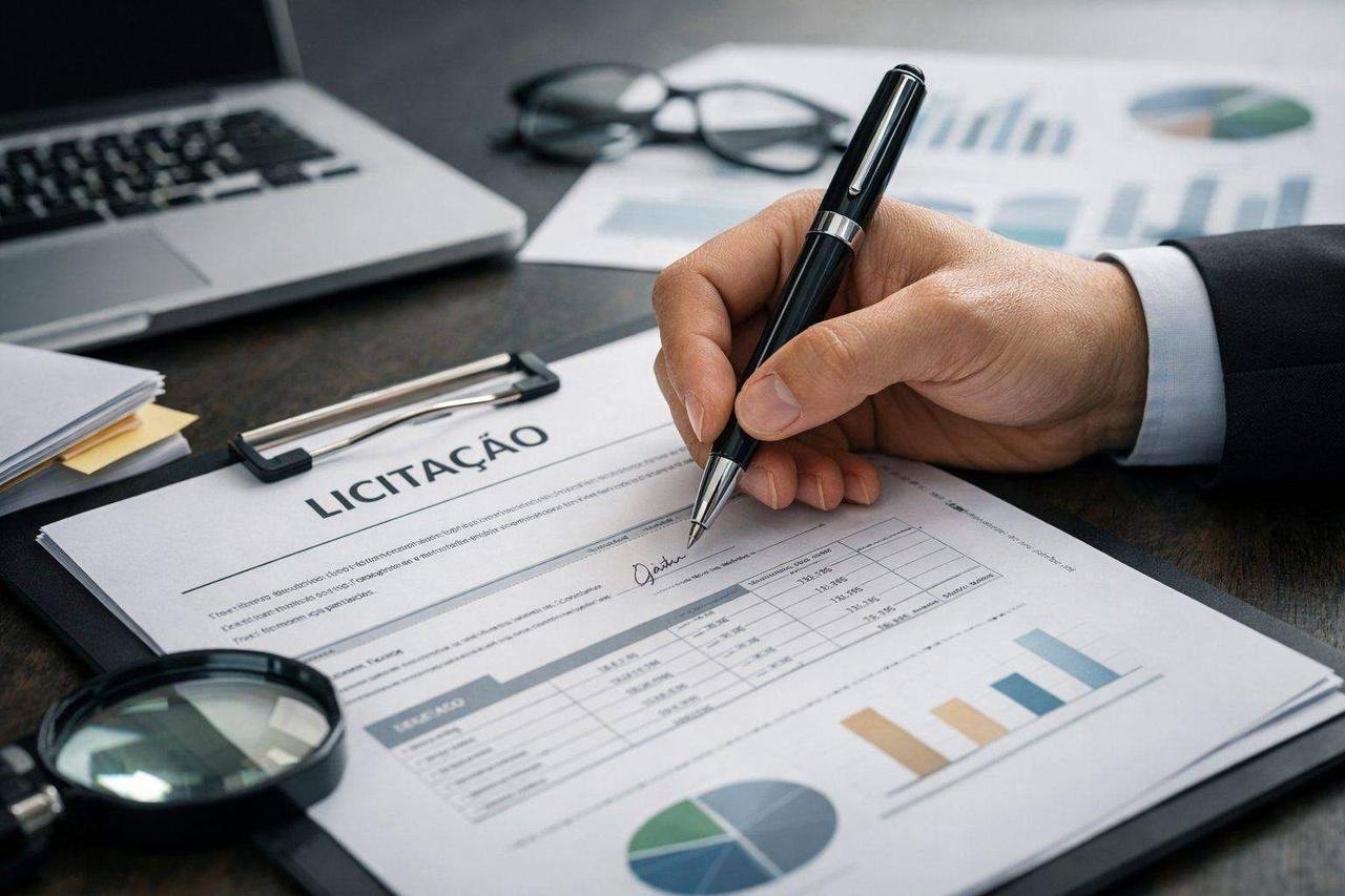 Assinatura de contrato de licitação pública